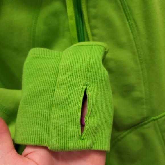 Athleta Yoga Lime Green Zip Up Jacket - Picture 8 of 13